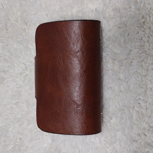 Fashion Business Credit Cards Holder Brown Leather/PVC 24 Card Holder - Picture 7 of 10